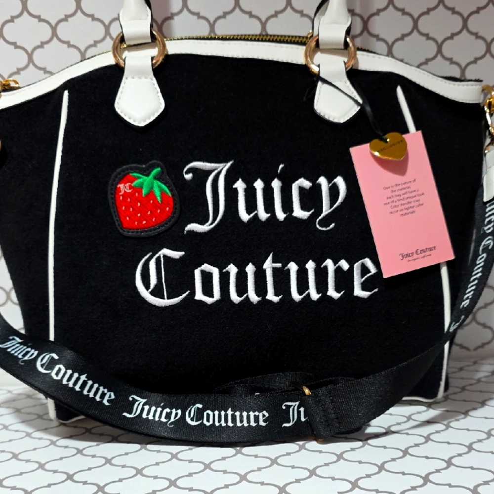 Juicy Couture Black Strawberry Tote